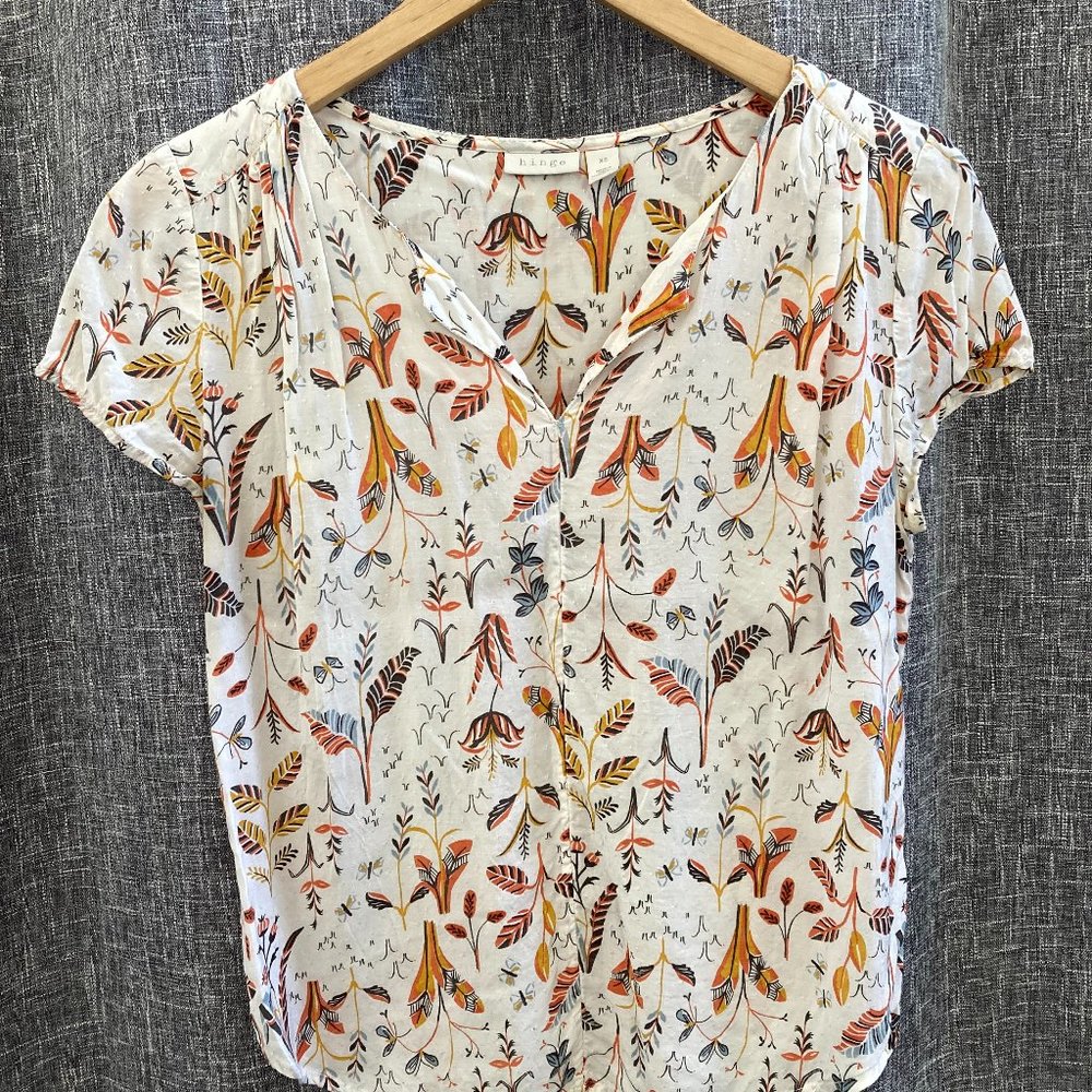Hinge Pattern Top, XS
